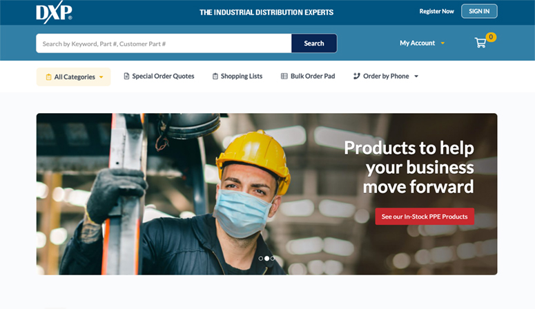 DXP E-Commerce Solutions Example