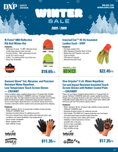2026 Winter Seasonal Flyer