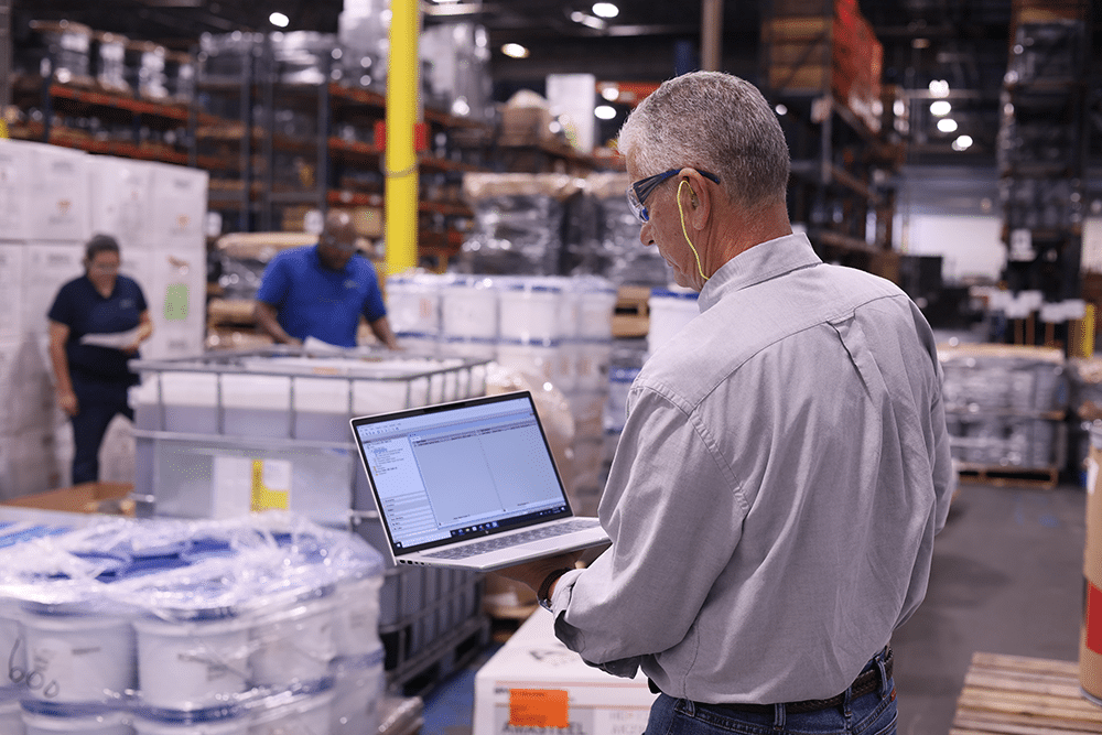 DXP Smart Agreements - image showing inventory management in a plant